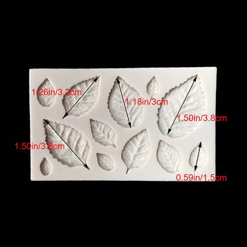 Силиконовая форма в форме листа, листья, декор для торта, формы для печенья с помадкой, инструмент для выпечки