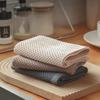 Honeycomb Rag Cotton Square Towel Rag Hand Towel Tea Towel Absorbent Cotton Breathable Kitchen Cleaning Non-stick Oil