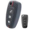 3 Button Silicone Key Ring Case Cover Shell Holder For Ford B C S Max Grand C Max Fiesta Focus Kuga Mondeo Fushion Ecosport 2012