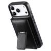 CASENEO Для iPhone 17 Pro Съемный Магнитный Чехол для Телефона с Держателем для Карт Подставкой TPU PU Кожа PC Чехол для Телефона Совместимый с MagSafe