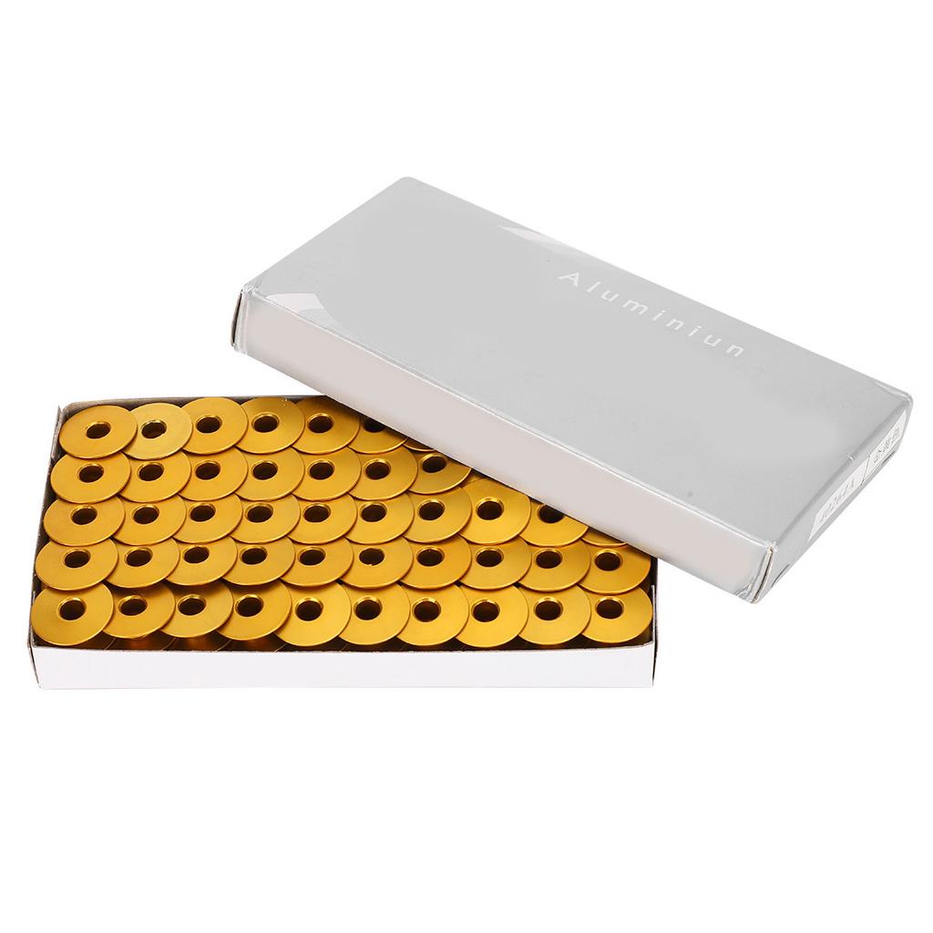 100 шт. шпульки для швейных машин алюминиевые запасные части для швейных машин желтые