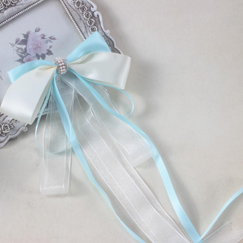 Sweet Large Bowknot Hair Clip For Women Girls Lolita Long Ribbon Solid Hairpin Cute Ponytail Hair Bands Fashion Hair Accessories