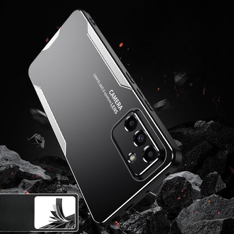 Подходит для чехла для мобильного телефона Samsung M55 A55 A54 A35 Твердый металлический корпус S24 S23 S22ultra Полная защита от падений