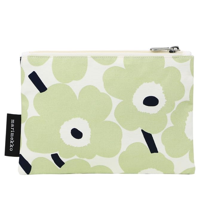 Косметичка Marimekko Mini Unikko Kaika, 21x14 см (Темно-синий x Кремовый x Шалфейный) 073355 165. Эта стильная косметичка с цветочным узором имеет