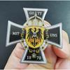 German Federal Eagle Cross Pin Badge Brooch