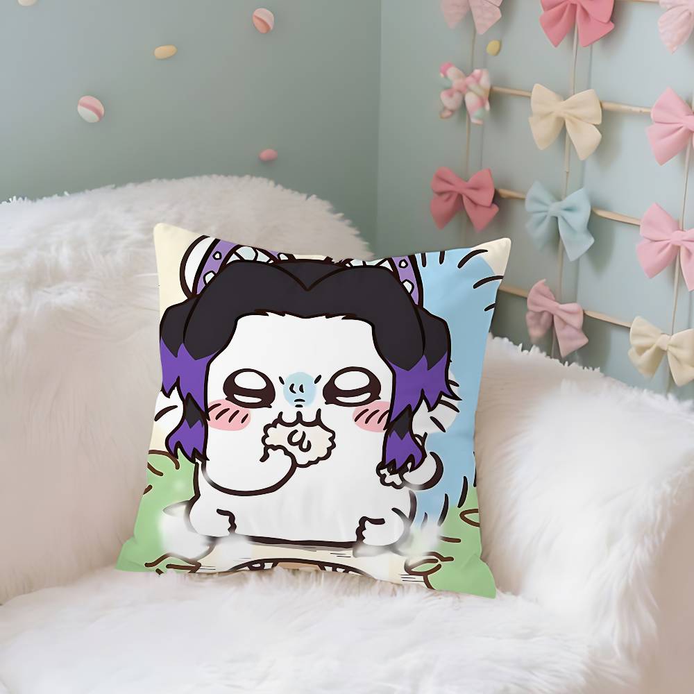 SShinobus KKochous Case Plush Fabric Soft Pillowcase Double Sided Print Cushion Cover Household Gifts