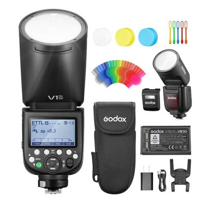 Сертифицированная вспышка GODOX Strobe Speedlight, совместимая с Nikon HSS 76WS TTL, порт зарядки для Nikon Godox v1n, верхняя часть совместима с Godox