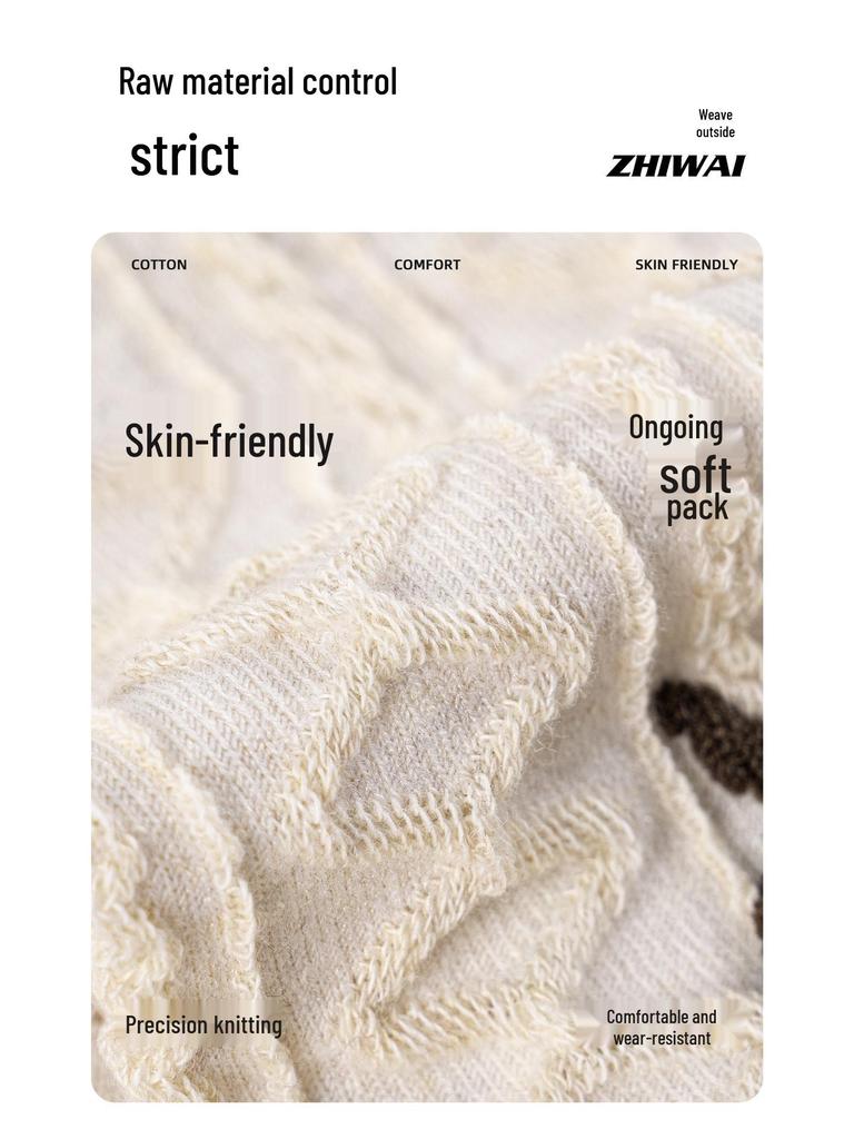 Женские носки до середины икры с цветочным принтом и бантом - 5 пар, ретро и трендовый дизайн в стиле колор-блок