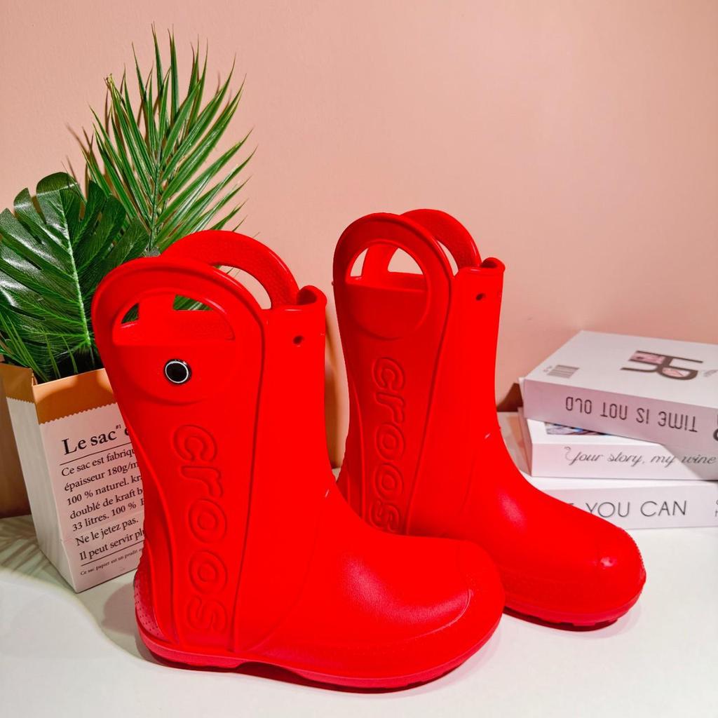 Детские непромокаемые резиновые сапоги до середины икры с нескользящей подошвой - Мягкая подошва для малышей