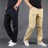 Большие размеры весна и осень новые модные простые комбинезоны свободные повседневные брюки однотонные спортивные прямые брюки