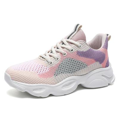 Дышащая удобная женская обувь для бега, летние весенне-осенние носки, удобные кроссовки на платформе, женская обувь на массивном каблуке, женская обувь для девочек