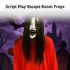 Long Hair Halloween Decoration Latex Mask Creepier Headgear Party Cosplay Costume  Ghost House