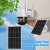 Solar Panel 2W Polycrystalline Silicon Portable Solar Charger with Type-C Mobile Phone Flashlight