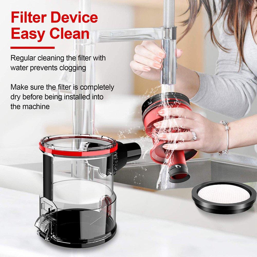 Ручной пылесос без мешка INSE, проводной электрический пылесос с метлой, 600 Вт, 18 кПа, сильное всасывание, большая емкость 1 л