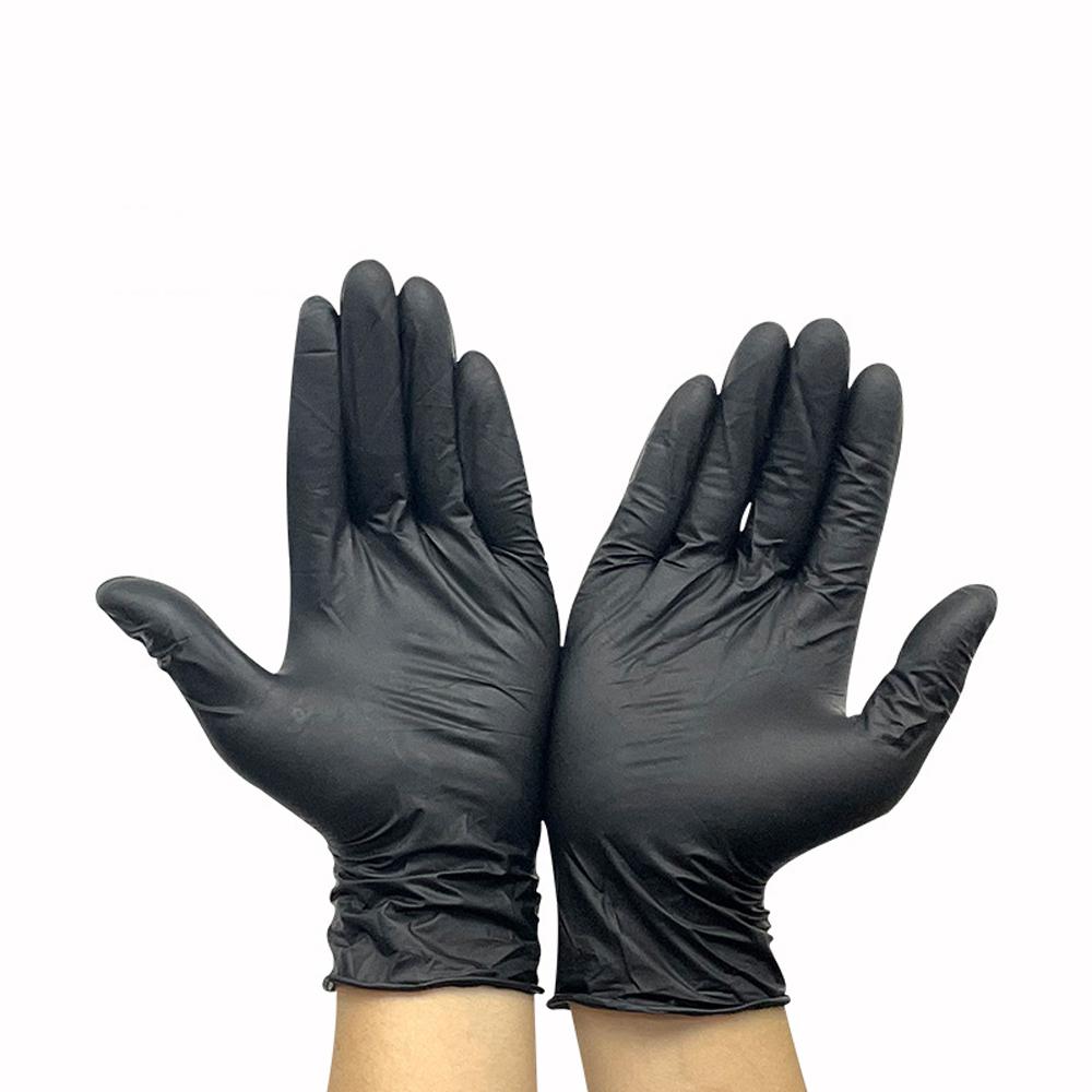 100pcs Disposable Nitrile Gloves Latex Free Powder Free Daily Protecting Gloves Oil Proof & Wear Resistant for Cleaning