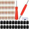 Tire Valve Core Tire Repair Tool Valve Core Spool Tool 62 Piece Set Removal