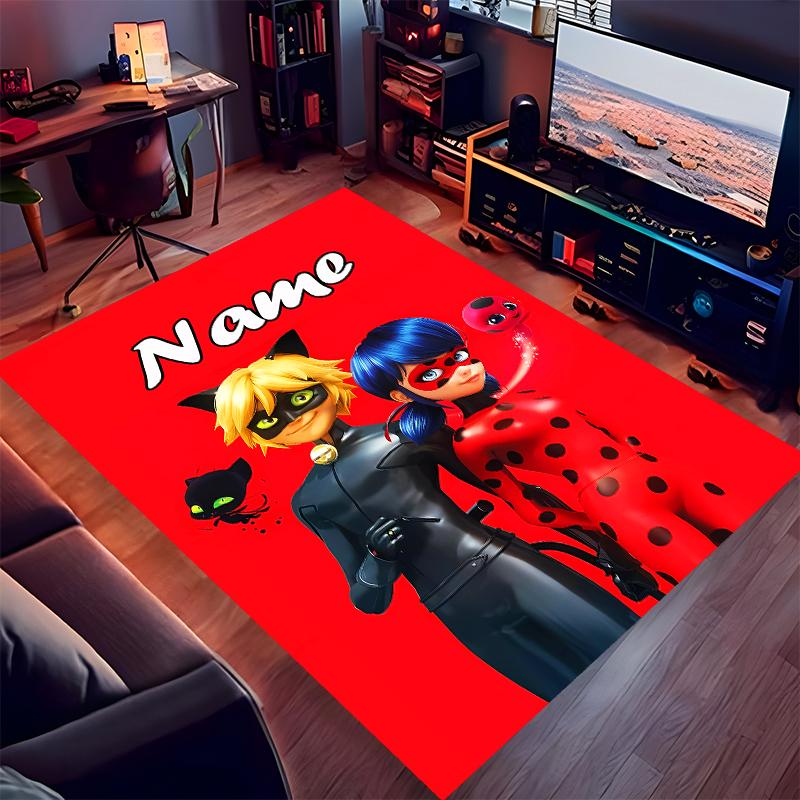 Custom personalization Miraculous Print Area Rug - Soft, Washable Non-Slip Indoor Mat,Living Room,Home&Office Decorative Rug