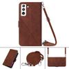 Suitable for Samsung S22ultra Crossbody Card Bag Leather Case S22plus Card Plug Phone Case S22 Women's Shoulder Rope Leather Case