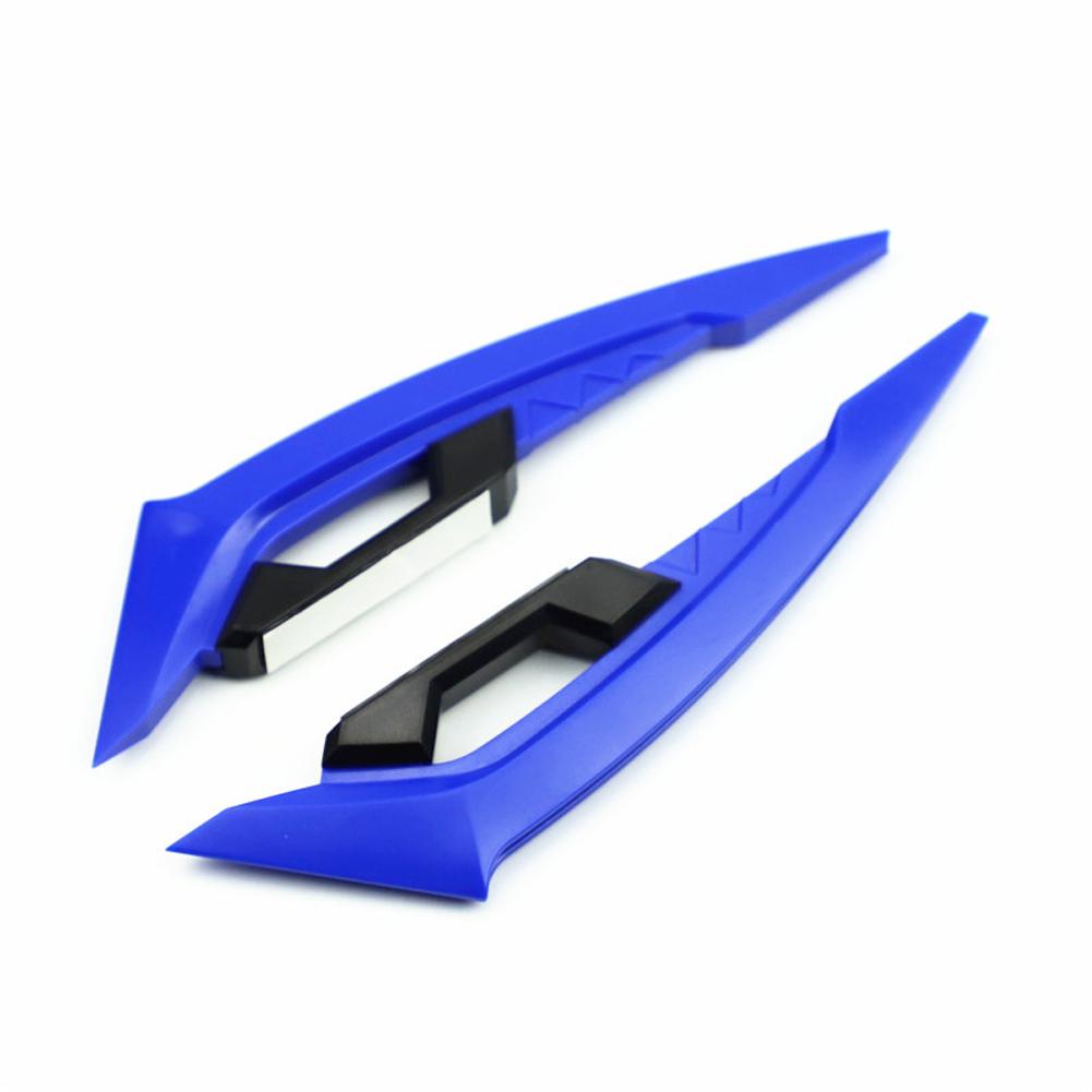 2Pcs Motorcycle Winglets Front Side Spoiler Aerodynamic Wing Set Fixed Wind Wing with Adhesive Decoration Sticker