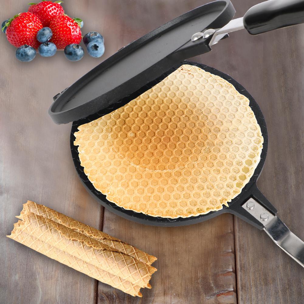 Egg Roll Baking Pan Ice Cream Cone Maker Bakeware Non-Stick Omelet Mold Waffles for The Baking Pan Cake