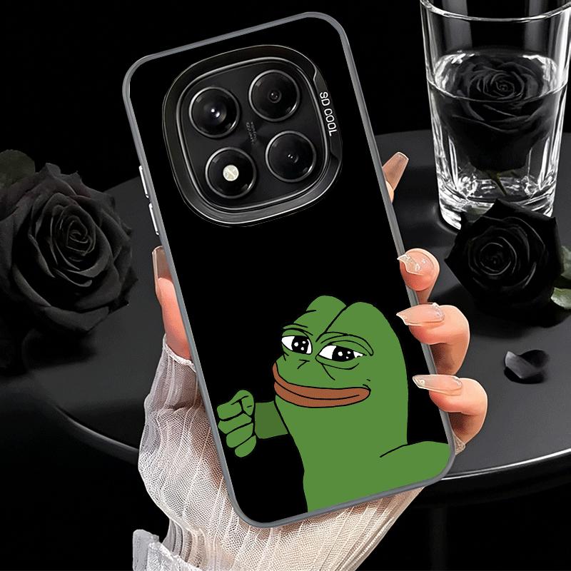 Смешной грустный лягушонок P-Pepe Мем Мягкий чехол для телефона для Xiaomi Redmi Note 13 14 15 Pro Plus 12S 12 11S 11 11T 10S 10 Ударопрочный чехол Bac