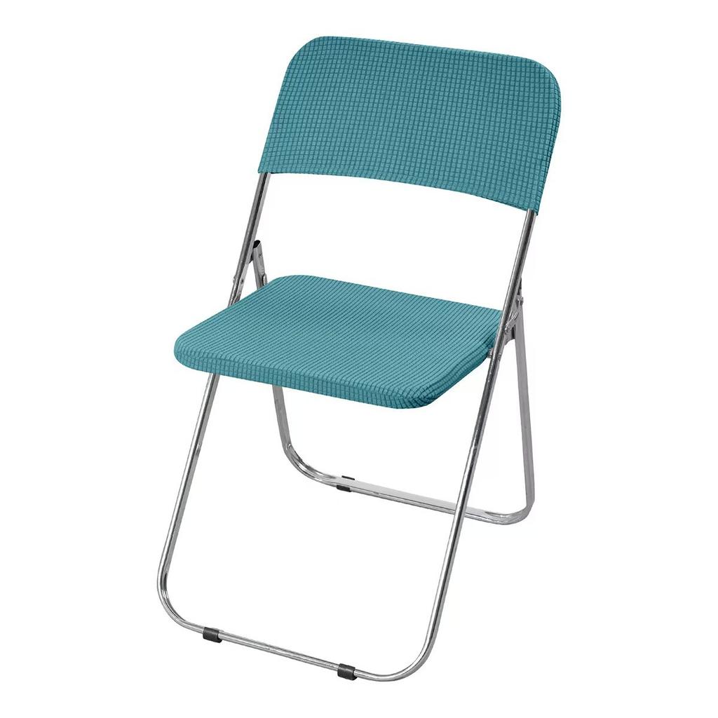 New Thickened Anti-slip Folding Chair Cover Universal Elastic Velvet Folding Chair Cover Four Seasons Simple Style