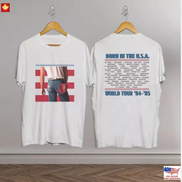 В тренде BRUCE SPRINGSTEEN 1984 Tour винтажная футболка Унисекс футболка
