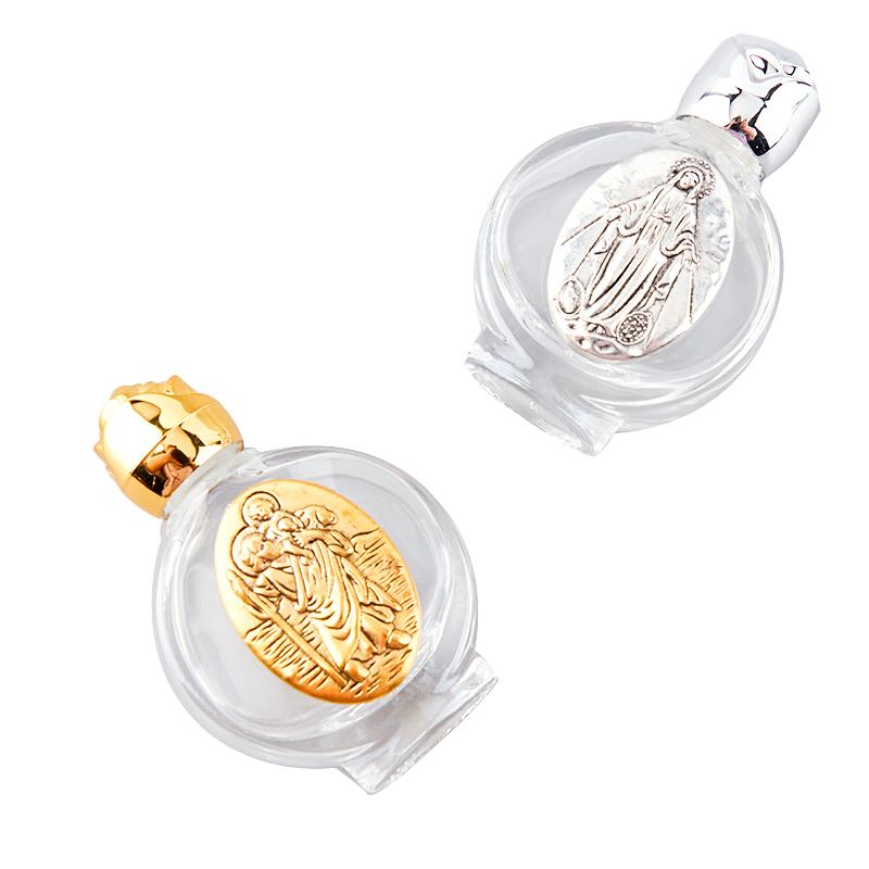 Пустая бутылка для святой воды с Иисусом, религиозная бутылка с крестом, христианские принадлежности для крещения