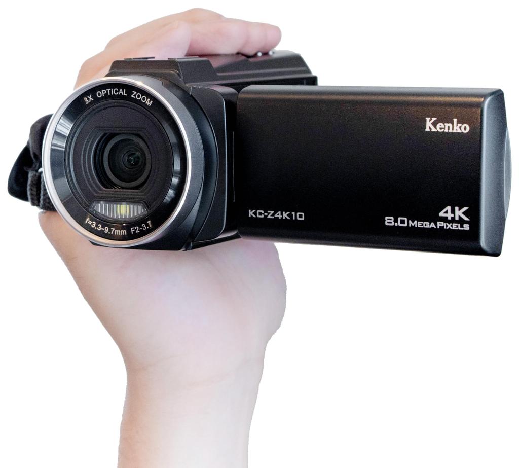 KENKO Видеокамера ST, набор из 2 шт. 4K 30 кадров в секунду 3-кратный оптический зум дюймовая сенсорная панель функция электронной стабилизации изображения черный 446355 KC-Z4K10 3.0