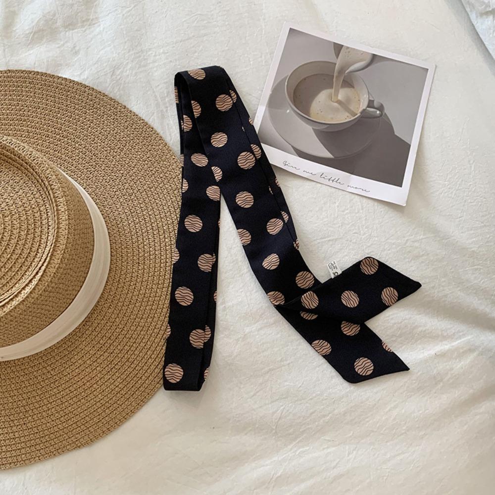 Korean Long Silk Scarf Summer Hair Band Fashion Long Scarfs For Women