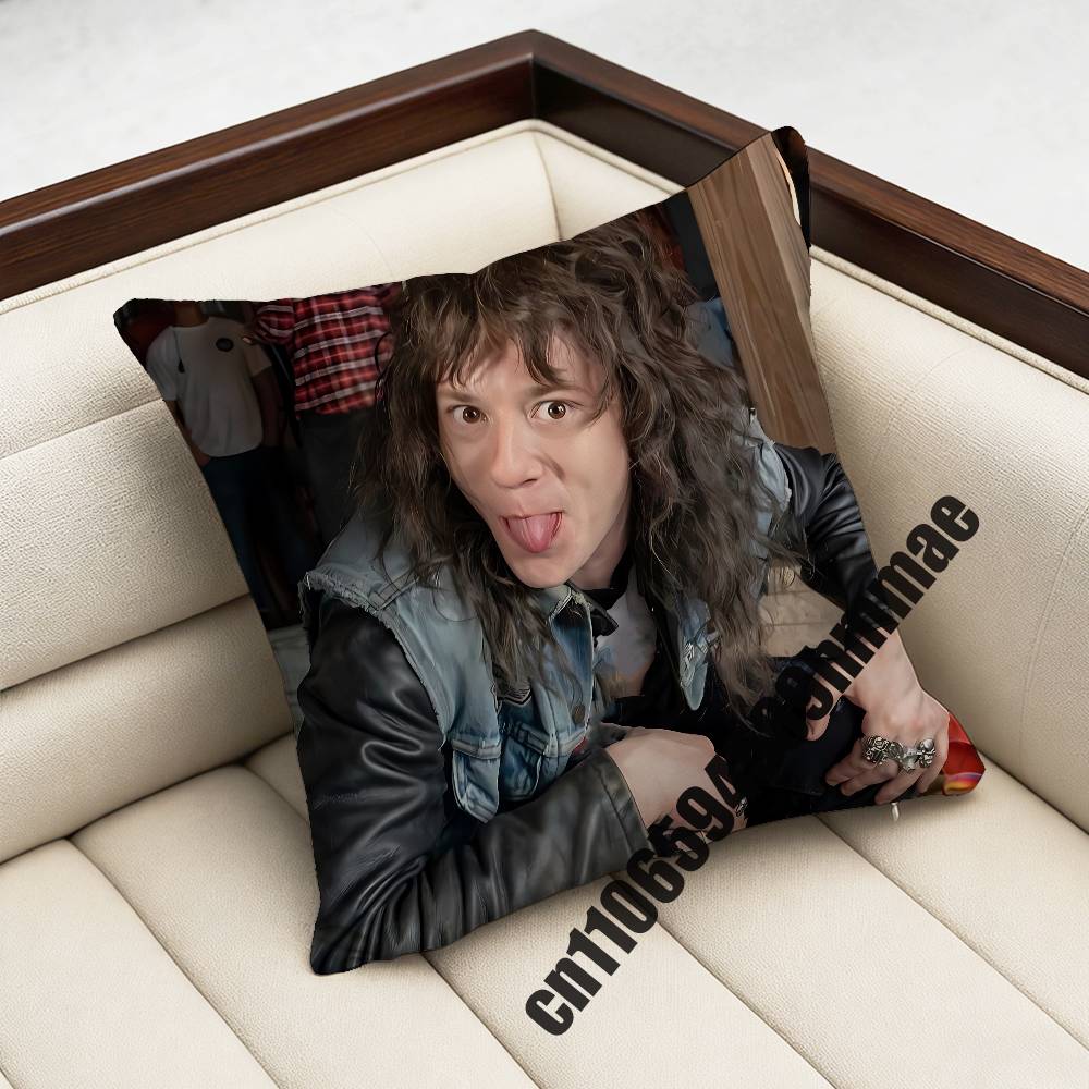 For 45X45Cm 40X40Cm British Actor J-Joseph Quinn Cat Throw Pillow Case Sham Square Car Pillowcase Pad Cushion Cover