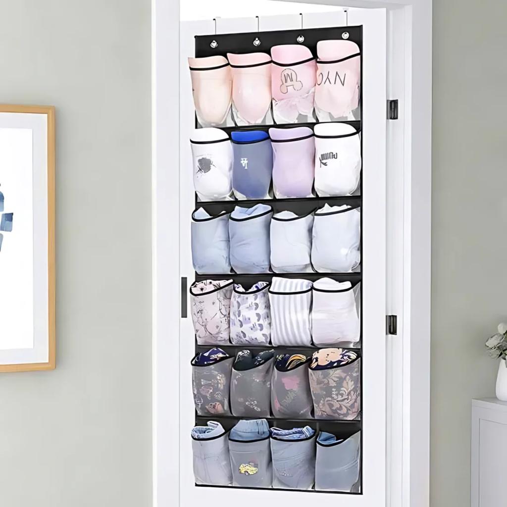 1x 24-секционный настенный органайзер для обуви, органайзер за дверью, нетканый органайзер для шляп и обуви, органайзер для ванной комнаты