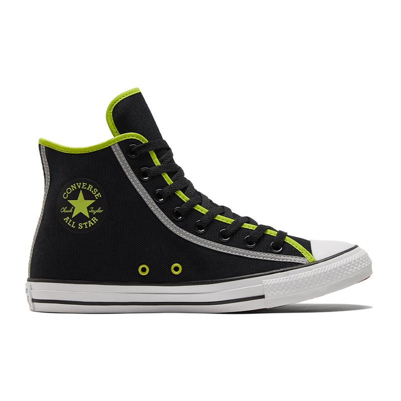 Converse Chuck Taylor All Star Deconstructed Trendy Everyday Versatile High-Top Espadrilles Unisex Black & Green