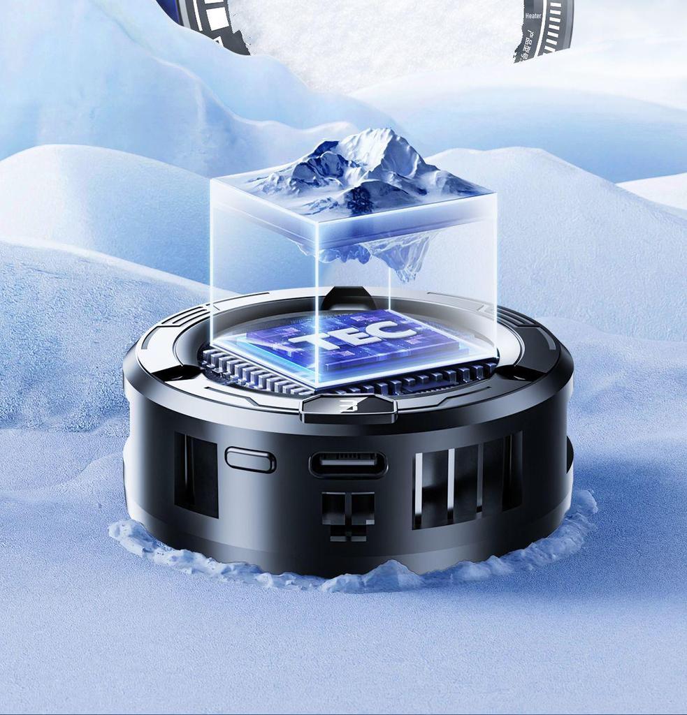 Магнитный кулер для мобильного телефона с бесшумным двухъядерным полупроводником для киберспорта и игрового стриминга. Включает конструкцию без льда и VGA-кабель.