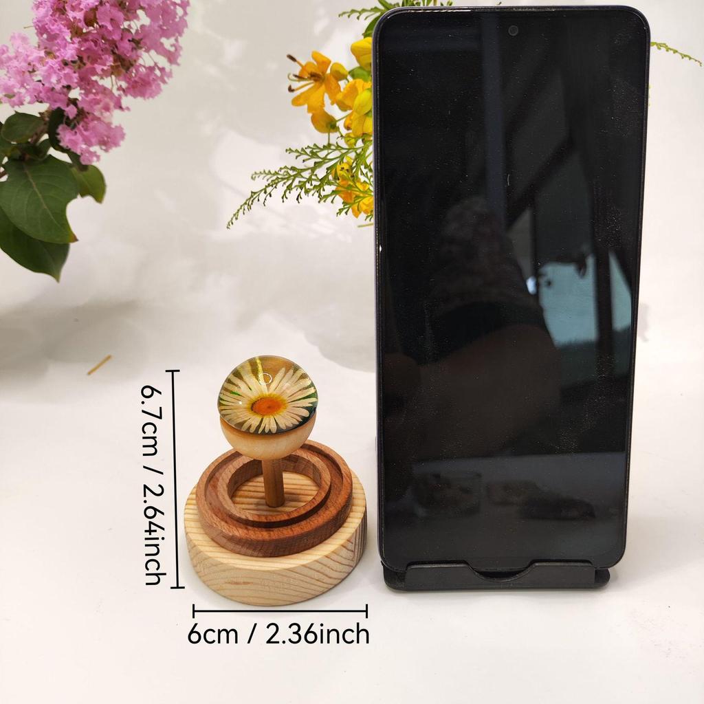 Фиолетовый диффузор эфирных масел «Ромашка» с клейким камнем, устанавливаемый в автомобиль