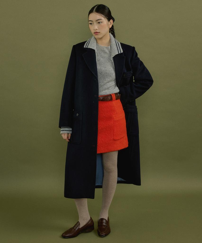 Iulai Million Coat Deep Navy