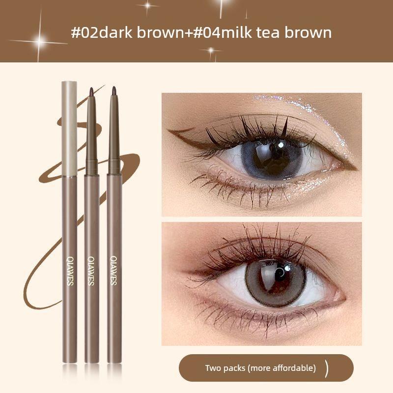 Extremely Fine and Smooth Eyeliner Scratch Proof Not Smudge Waterproof Sweat-Proof Long-Lasting Brown Eyelid down to Newbie Beginner