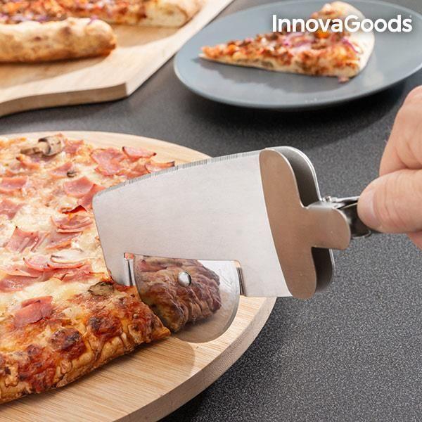 Coupe-Pizza 4 en 1 - INNOVAGOODS - Nice Slice - Acier inoxydable - 28 x 4 x 9 cm