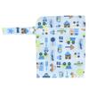 3 шт. Детский тканевый подгузник Сумка для мокрого и сухого Водостойкая Двойной карман Дышащая Мультяшный вид Дорожная
