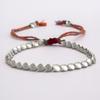 Friendship Women Buddhist Rope Cotton Tibetan Copper Beads Bangles Braided Bracelet Wrist Jewelry