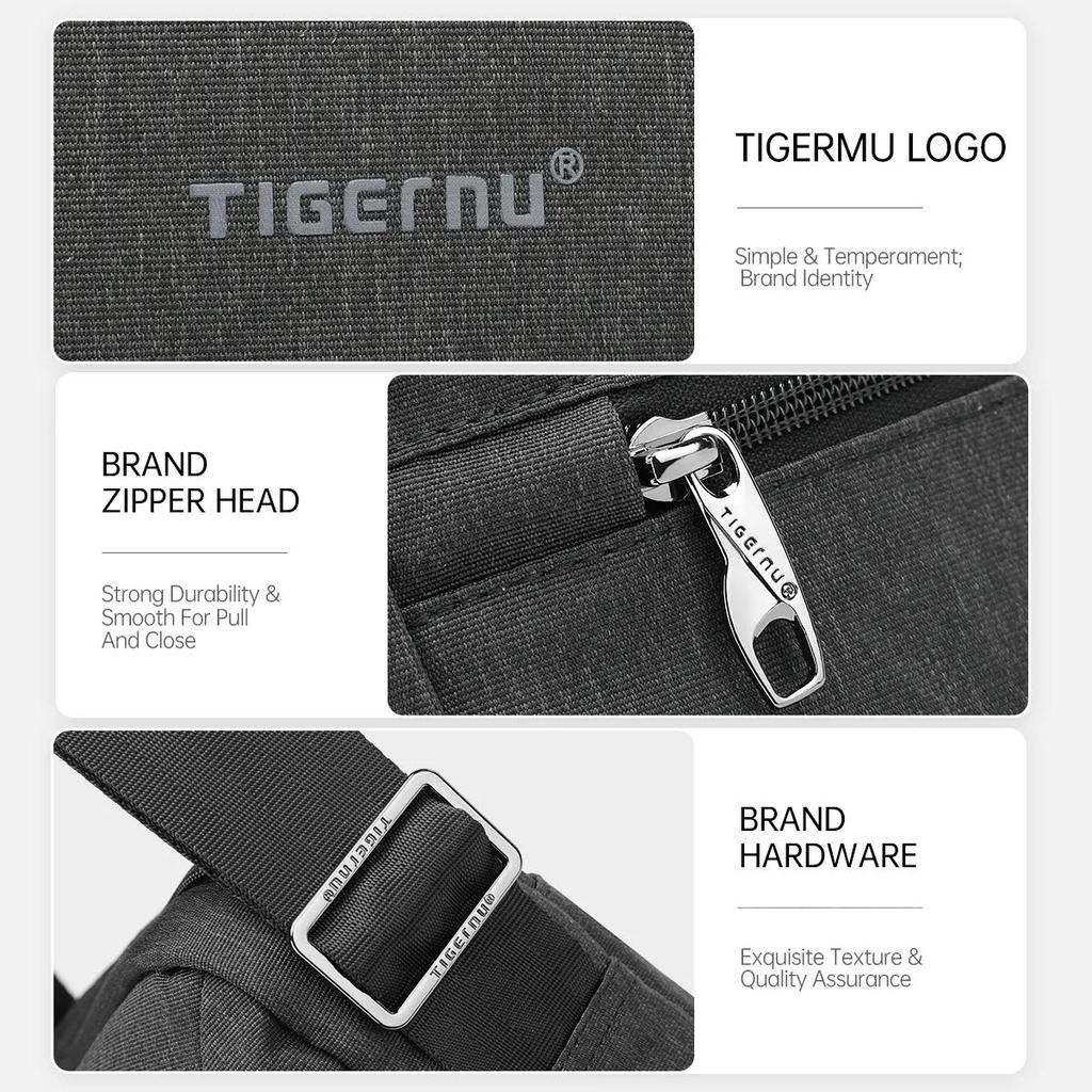 Tigernu High Quality Men's Messenger Bag Mini Business Shoulder Bag Male Casual Crossbody Bag College Travel Sling Bag