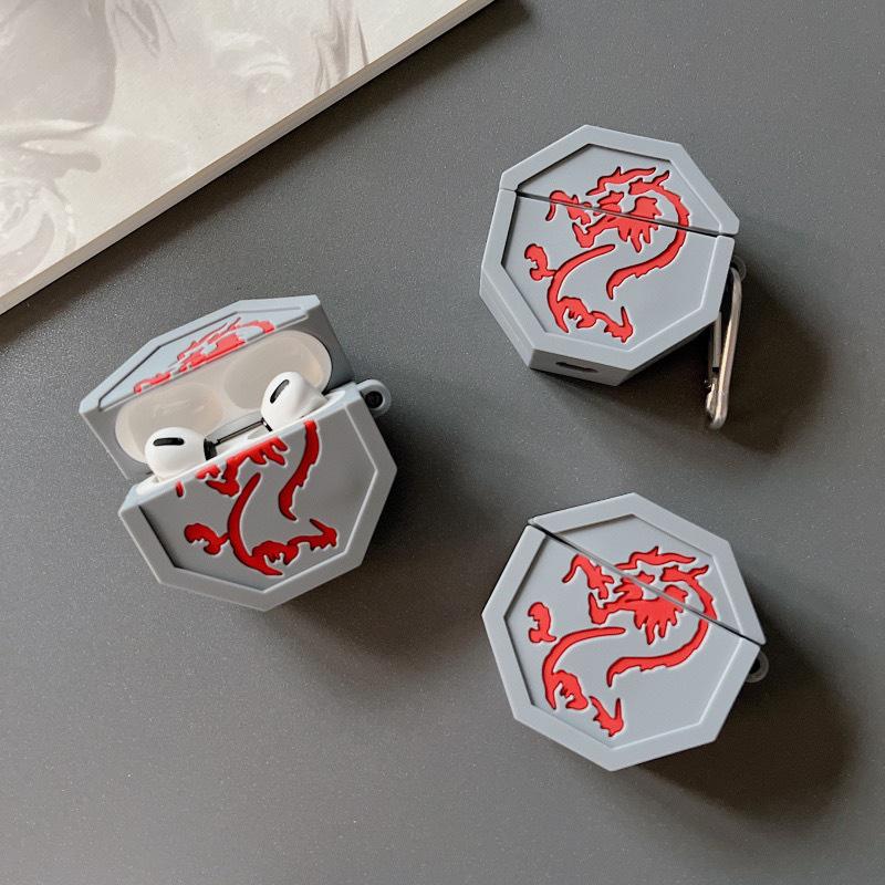 Cartoon Flying Police Pattern AirPods 4 Protective Case, Compatible with Pro3, Soft Shell, 12th Gen