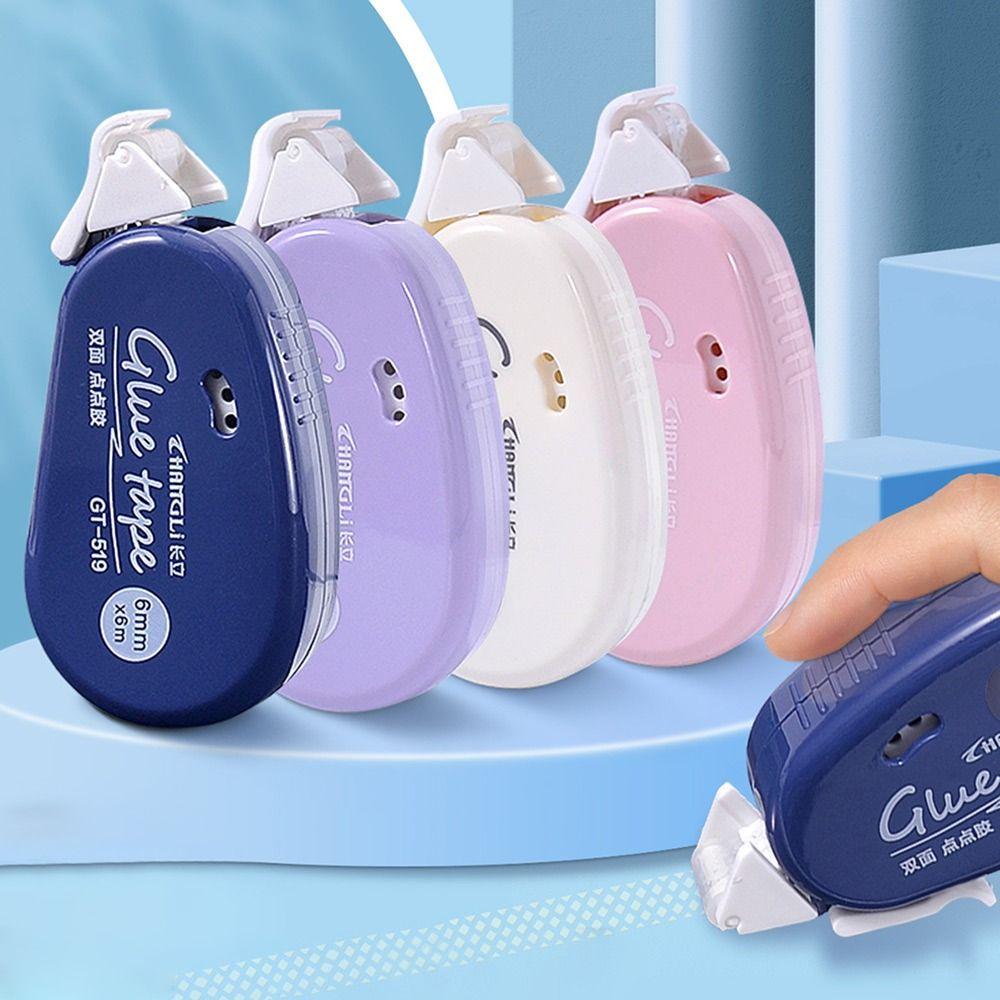 Двусторонняя клейкая лента для студенческих занятий и экзаменов Канцелярский роликовый скотч Точечный скотч с клеем