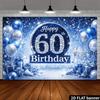 2D planar glittering rhinestone 60th birthday background fabric, rhinestones with the number "60", yzb