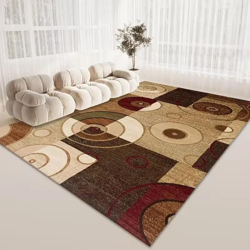 Скандинавские геометрические ковры для спальни, ковры большой площади для гостиной, нескользящий фланелевый коврик для гардеробной, прямоугольный мягкий ковер для отдыха