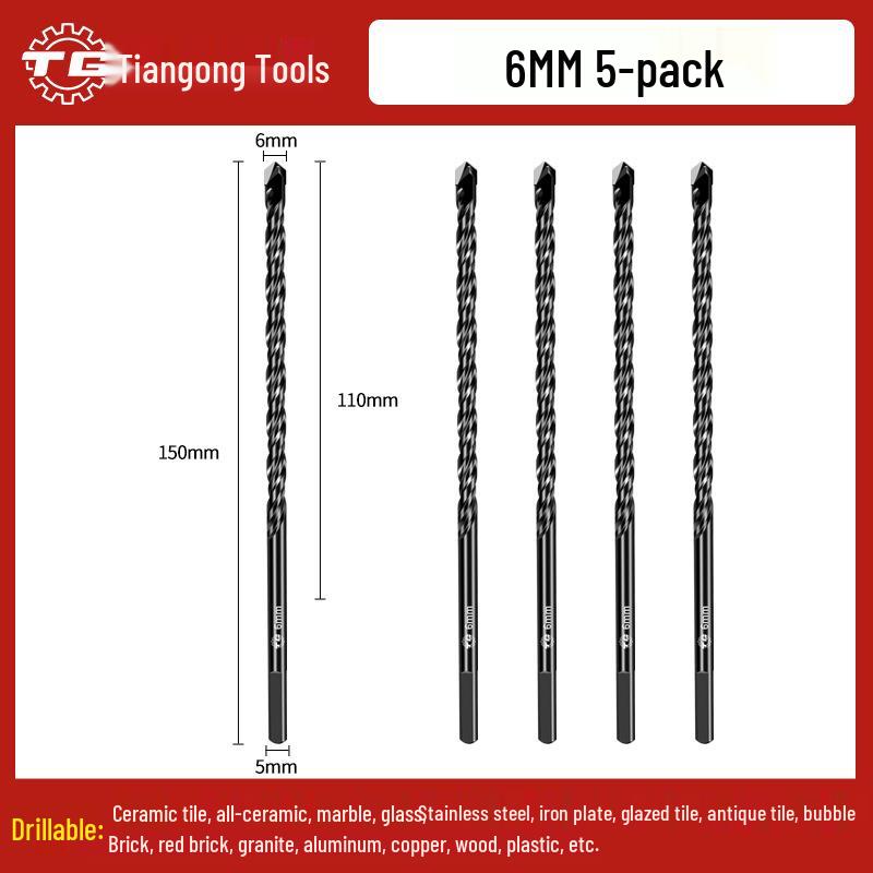 Треугольное сверло по плитке и бетону из сплава Тиангун