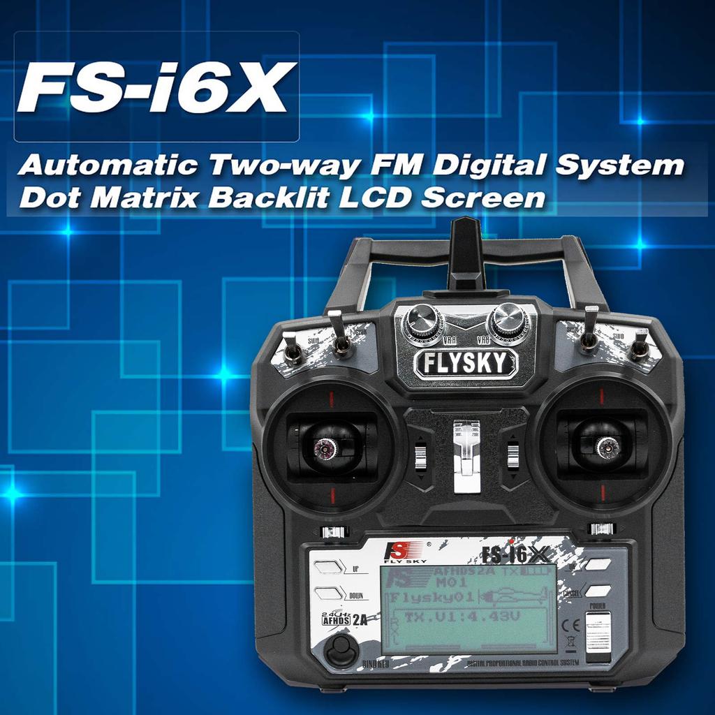 FS-i6X 2.4GHz 10CH AFHDS 2A RC передатчик с FS-IA6B FS-X6B FS-iA10B приемником для RC дрона самолета вертолета режим 2