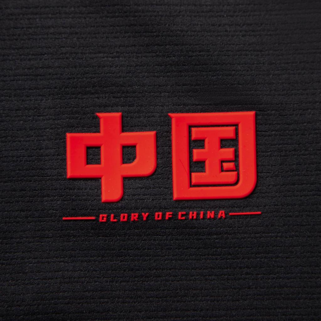 Li-Ning Удобная дышащая футболка с круглым вырезом, универсальная футболка с коротким рукавом, мужские топы, черный ATSV585-6