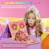 Уникальная 3D Pop-Up Открытка на День Рождения Автоматическая Музыкальная Открытка Со Свечой-Светом LED, Которую Можно Подуть Открытка-Торт на День Рождения Подарки