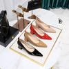 Fashion Simple Comfortable Thick Heel Shallow Mouth Pointed OL Women's Shoes Shoes